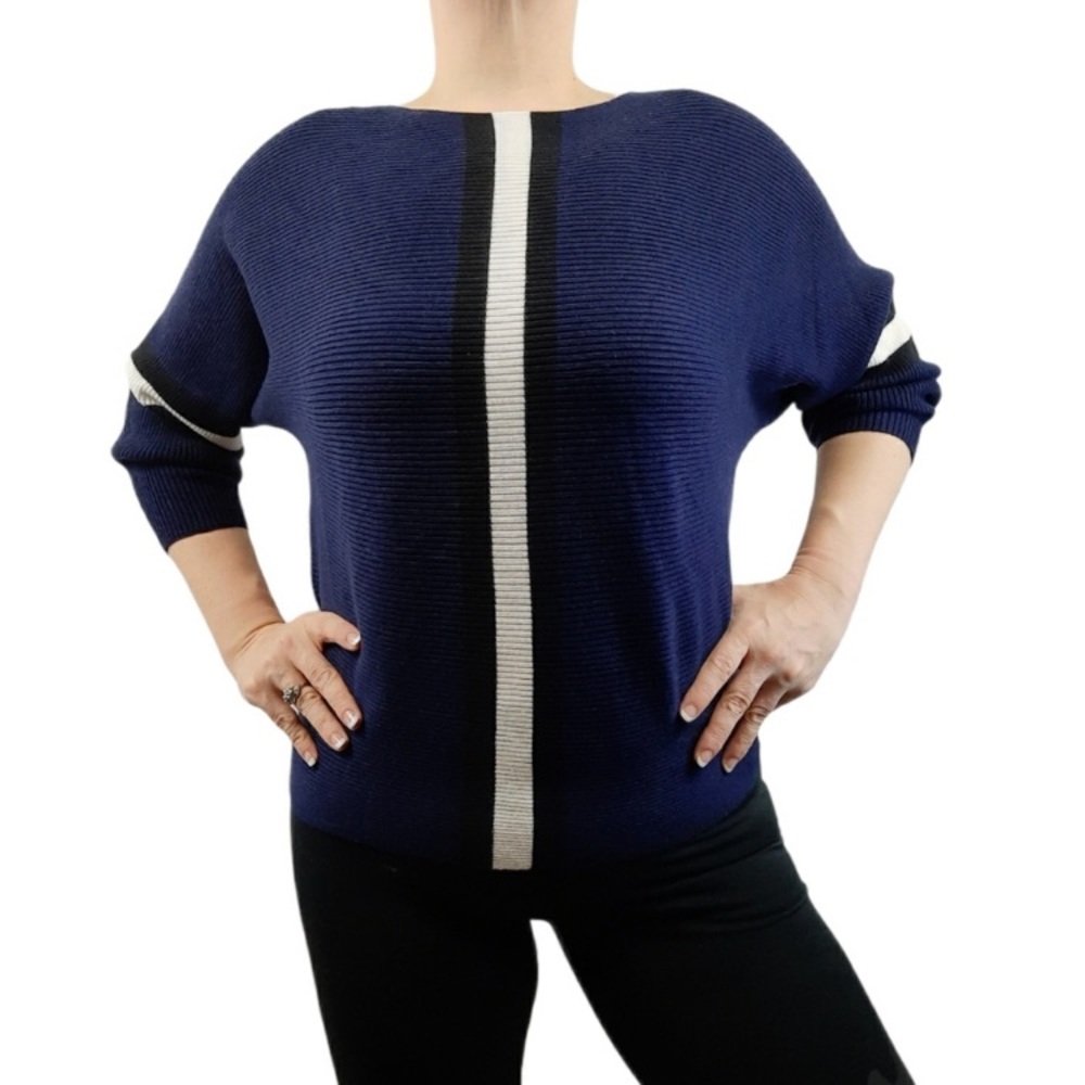 Say What? Ribbed Striped Sweater - Picture 3 of 7